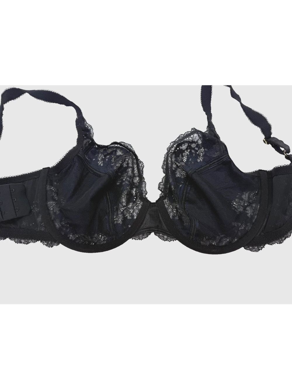 Wacoal Modern Affair Plunge Underwire Bra 32G Night Sky/ Black - Picture 6 of 8